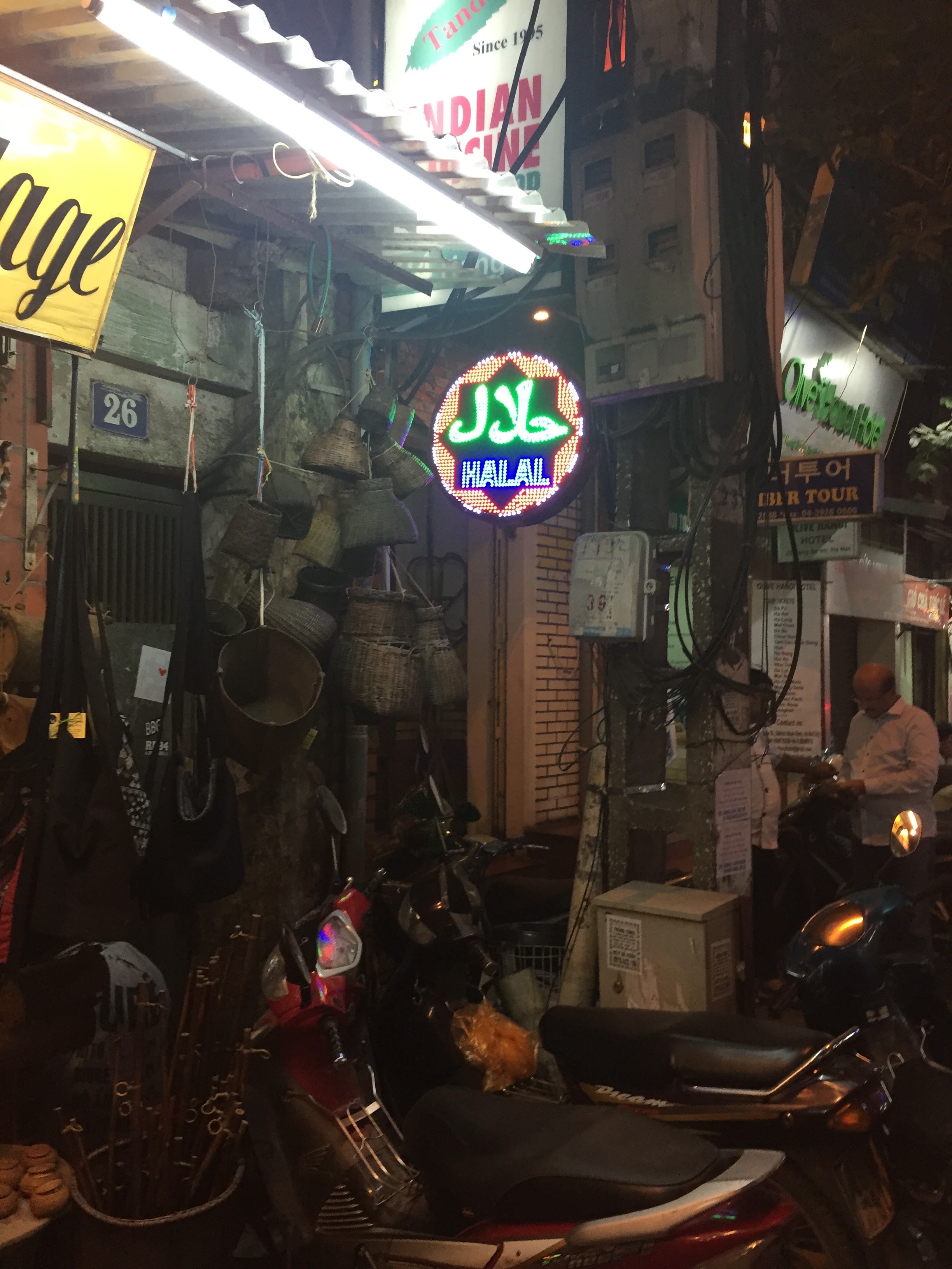 A rare sight in Vietnam. Most Muslims reside in Ho Chi Minh.